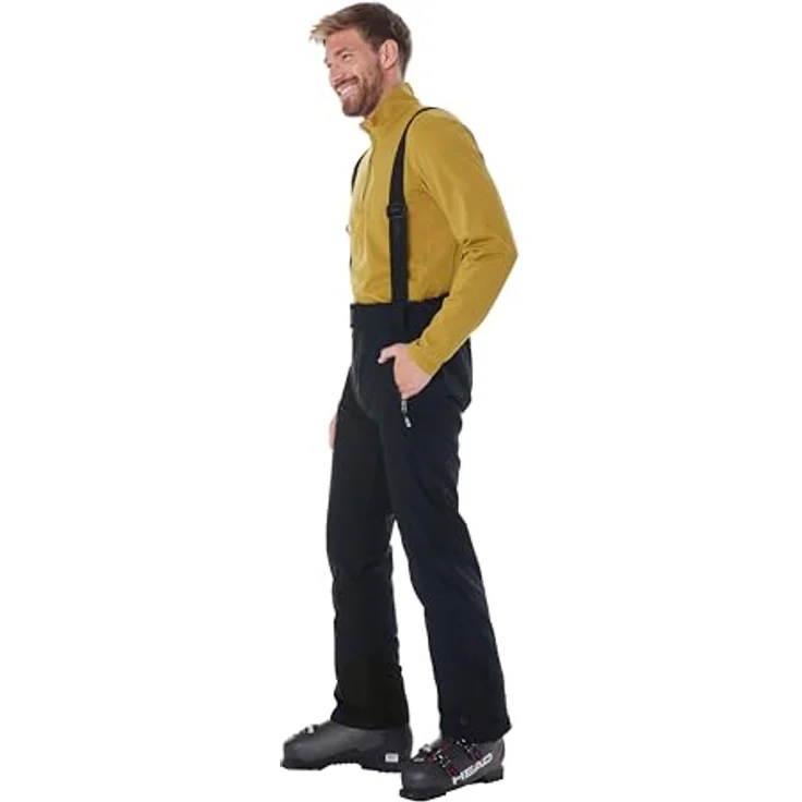Killtec Enosh, Herren Skihose, wasserabweisend mit 10.000 mm Wassersäule, atmungsaktiv, schwarz, XXL – Bild 3