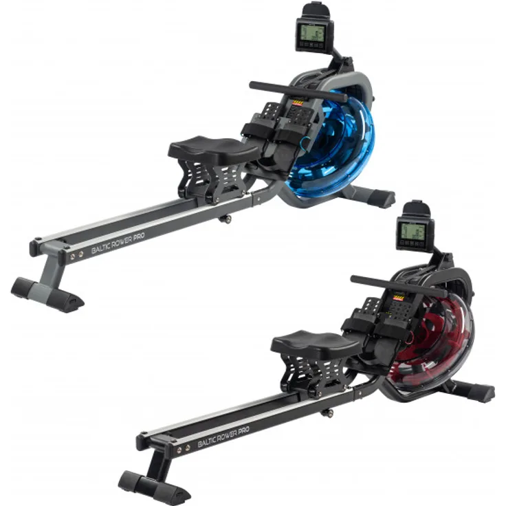 cardiostrong Rudergerät Baltic Rower Pro roter Tank, schwarzer Rahmen