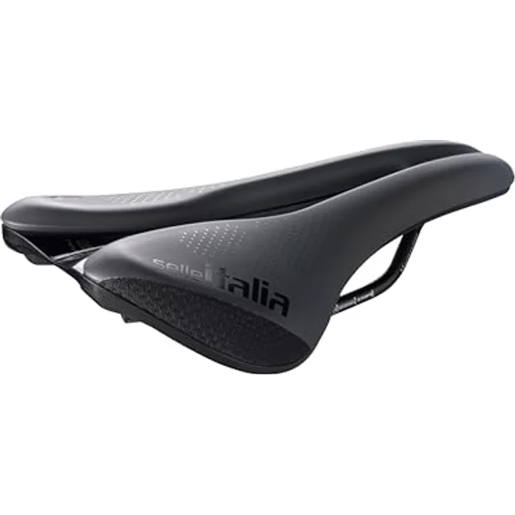Selle Italia NOVUS Boost EVO X-Cross TM Superflow Sattel, grau, mit Superflow-Zentralausschnitt für optimale Druckentlastung und stabiler Formgebung – Bild 1