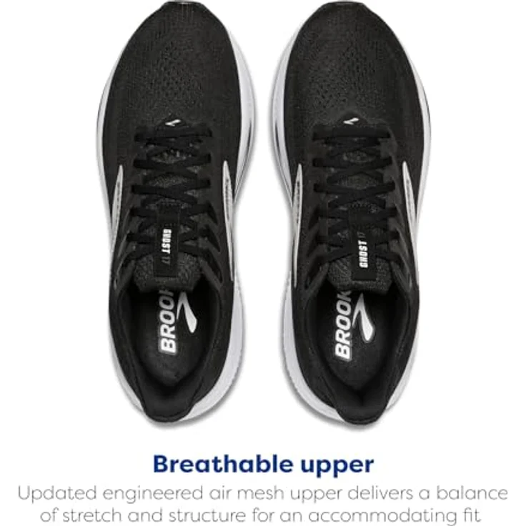 Brooks Ghost 17, Neutrale Laufschuhe für Damen mit atmungsaktivem Mesh-Obermaterial und optimaler Dämpfung, grau – Bild 4