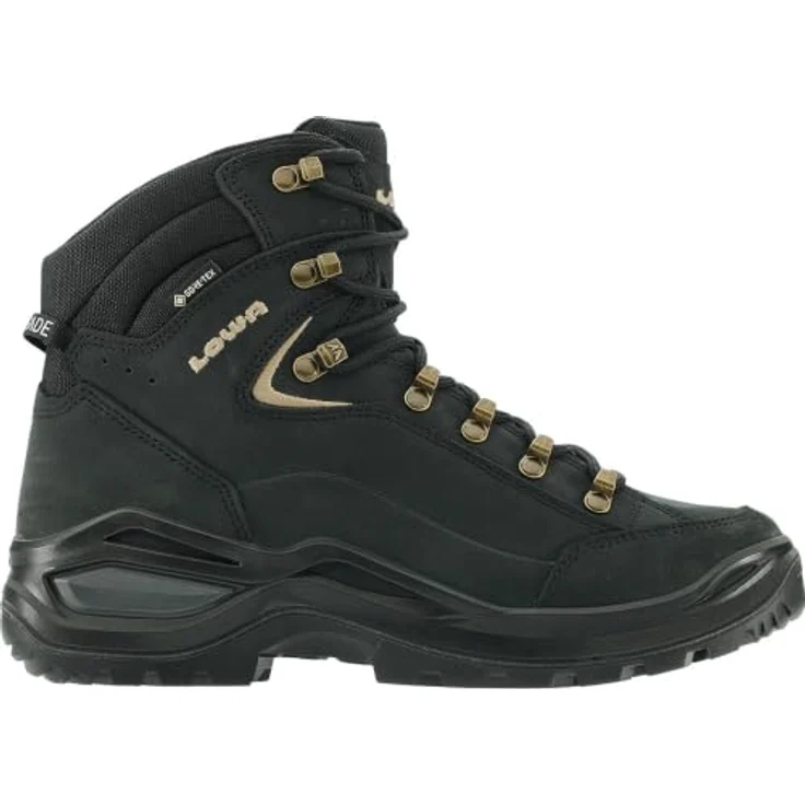 LOWA Renegade EVO GTX Damen Wanderstiefel, schwarz champagne, Nubukleder, Größe UK 5,5 – Bild 1