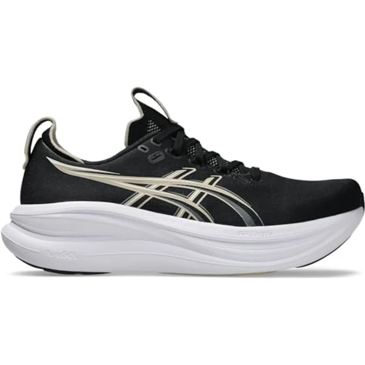 Asics 1011C127-002, Laufschuhe für Herren mit atmungsaktivem Knit-Obermaterial, dämpfendem FF Blast™ Plus-Schaumstoff und PureGEL™-Technologie, schwarz – Bild 5
