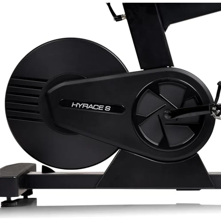 HAMMER Speedbike HyRace S, Indoor Cycle Heimtrainer mit 20 kg Schwungmasse, Bluetooth und Tablet- & Smartphonehalterung, kompatibel mit Kinomap & Zwift, Ergonomisches Race-Design – Bild 4