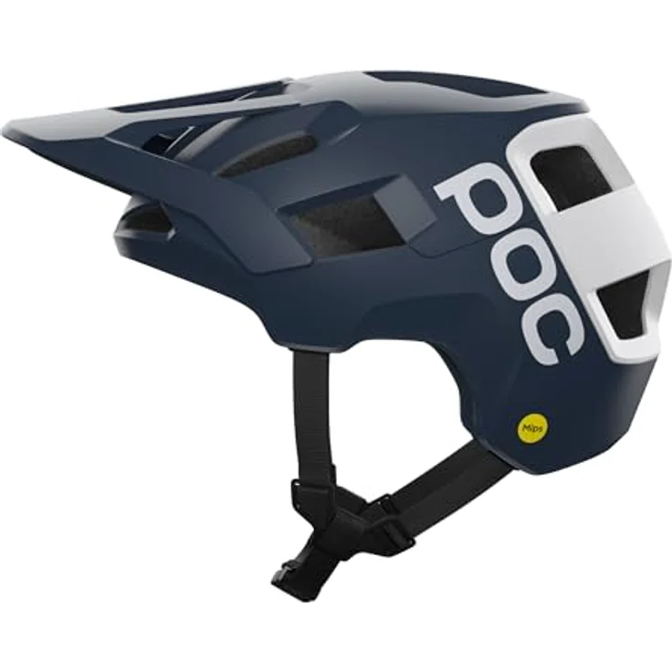 POC Kortal Race MIPS, Ultraleichter Enduro/Trail MTB-Helm mit MIPS, RECCO, NFC Medical ID, kontinuierlicher Belüftung und 360° Verstellbare Passform für E-Bike & Trail - Schwarz – Bild 1