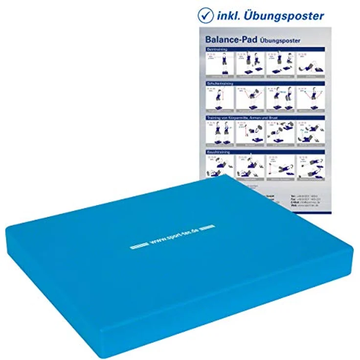 Sport-Tec Balance-Pad, Balanceboard, Koordinationstrainer, Gleichgewichtstrainer, LxBxH 49x39x5,5 cm, rutschfest, kombinierbar, für alle, strapazierfähig - Preisvergleich – Bild 1