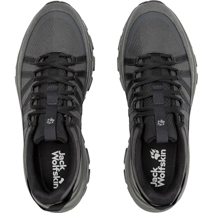 Jack Wolfskin Wild Hike Texapore Low, Herren Wanderschuh mit wasserdichter TEXAPORE Membran, Dämpfung und griffiger Gummiaußensohle, black/phantom, Größe 43 – Bild 7