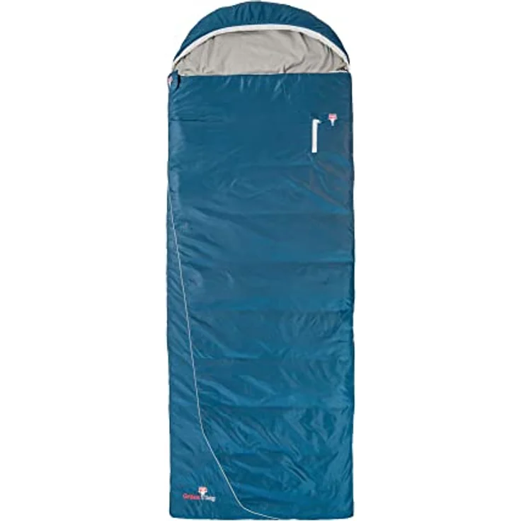 Grüezi Bag Cloud Cotton Comfort, Schlafsack 225 cm mit Baumwollfutter, wasserabweisend und vielseitig als Decke nutzbar, für Temperaturen von 8 °C bis 4 °C – Bild 1