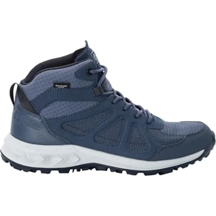 Jack Wolfskin Woodland 2 Texapore Mid W, Damen Wanderschuhe mit Reflex Foam-Mittelsohle, Blau – Bild 2