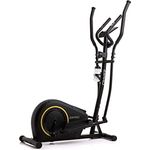 Zipro Burn Magnetischer Crosstrainer für Zuhause bis zu 120 kg - 8-Stufen Widerstand Ellipsentrainer Heimtrainer mit Computer misst Puls Kalorien Distanz Schnelligkeit - in Schwarz