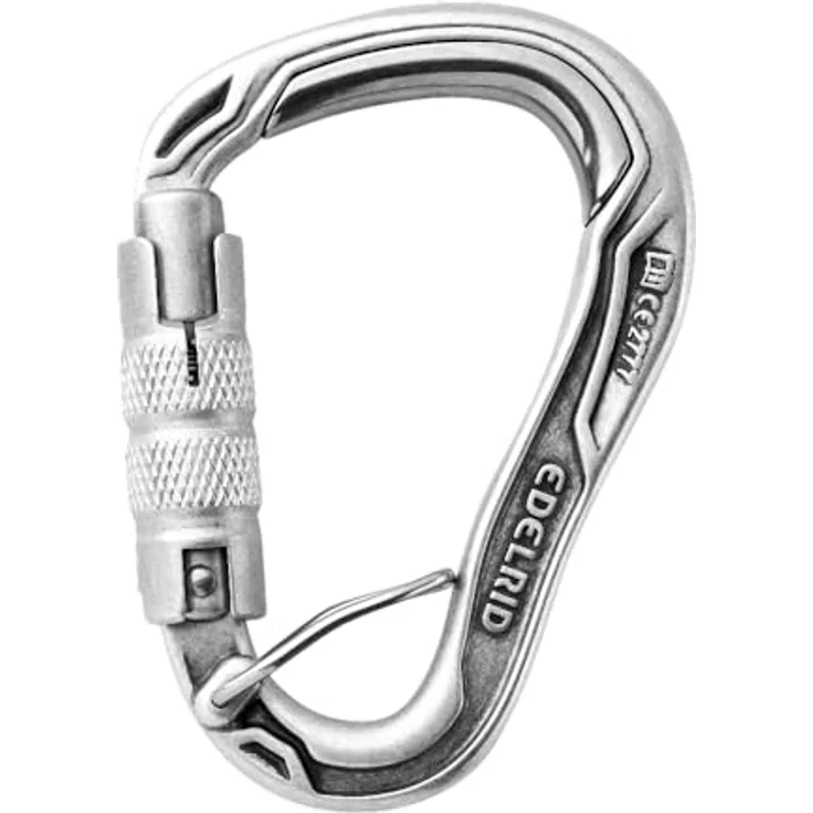 EDELRID HMS Bulletproof Triple FG Eco Karabiner, Keylock-Verschluss, H-Profil-Konstruktion, one Size – Bild 1