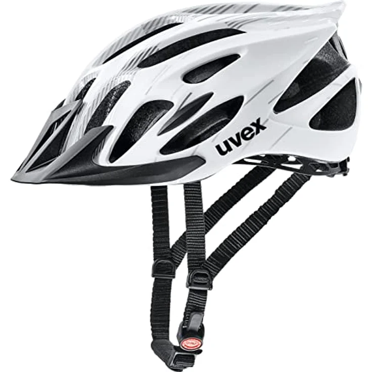 Uvex Sports Flash Velohelm, Inmould-Konstruktion, 19 Belüftungsöffnungen, Insektennetz, abnehmbare Crossblende, Größe 53-56 cm – Bild 2