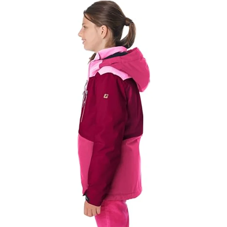 Killtec KSW 331 Mädchen Skijacke, wasserdicht mit Kapuze und Schneefang, rosa, Größe 152 – Bild 3