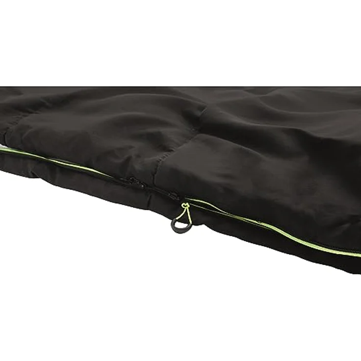 Outwell Celebration Lux, Schlafsack Schwarz, Einzel-225 x 80 cm mit gedämmter Kopfstütze und leicht zu öffnendem Reißverschluss – Bild 3