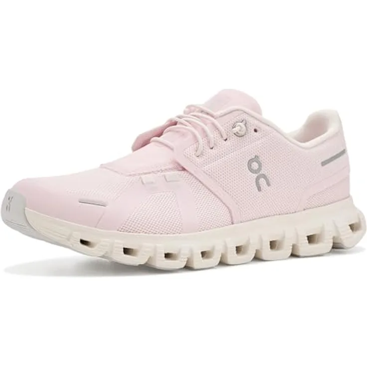 ON Running CLOUD 6 SALT | GARDENIA, Laufschuhe mit Cloud Tec®-Technologie und Speedboard®-Technologie, gepolstert, rutschhemmende Sohle