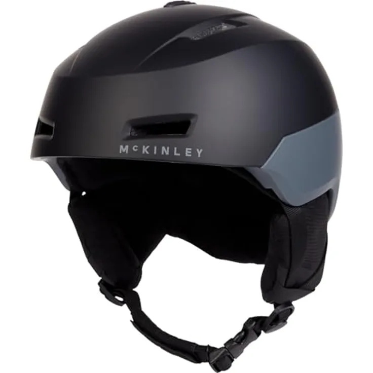 McKinley Flyte Pro Skihelm, INMOLD-Konstruktion, individuelle Größenanpassung, aktive Belüftung, Black Night/Grey, Größe M