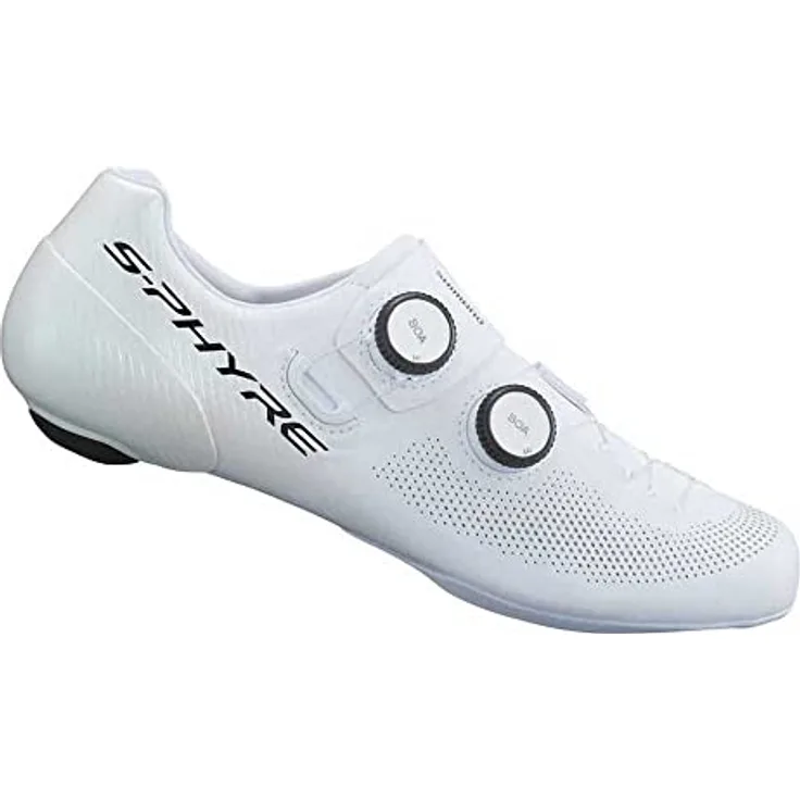 SHIMANO RC903 Rennradschuhe SPD-SL, Leistungsstarker Rennschuh mit optimaler Kraftübertragung, Größe 41 breit, Weiß