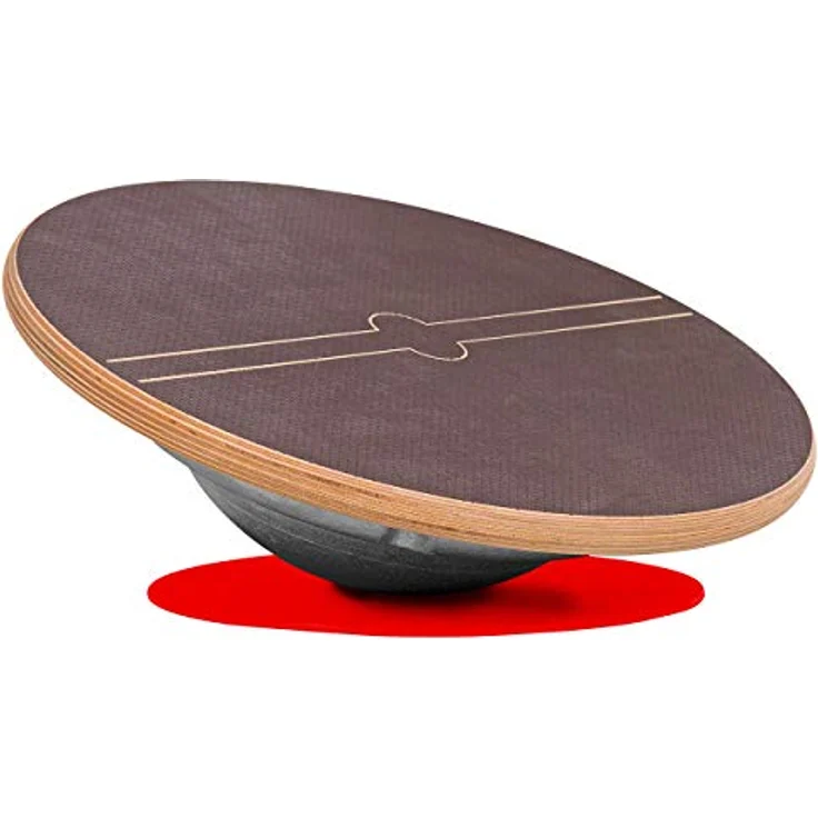 Sport-Tec Sportkreisel Therapiekreisel Balancekreisel Wippbrett Balancierkreisel ø 38 cm, rutschfest in Holzoptik – Bild 2