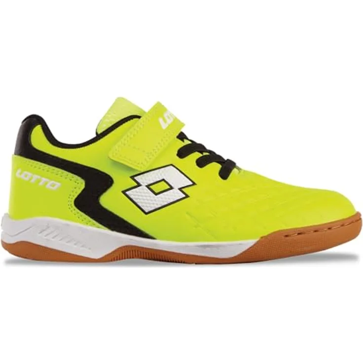 Lotto Dasher K Kinder Low Top Sneaker 2600920K 2411, sportlich, Fr.Yellow/Black, Größe 32 EU