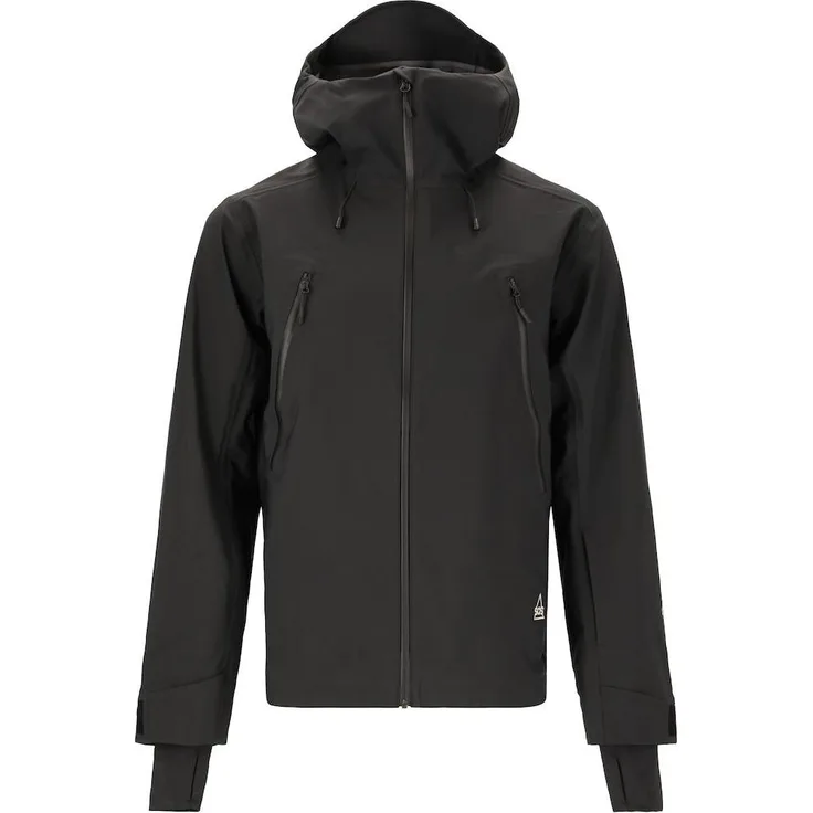 SOS Hoverla 3L Shell Jacket, Herren Skijacke aus 4-Wege-Stretchmaterial, Schwarz, M, wasserdicht und atmungsaktiv