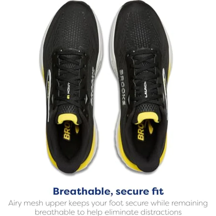 Brooks Launch 12 Laufschuhe Herren, leichte Wettkampfschuhe mit DNA FLASH-Dämpfung, atmungsaktivem Mesh-Obermaterial, normaler Schuhweite, 8 mm Sprengung, neutraler Pronation – Bild 4