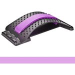 Sport Knight Massage-Rückenstrecker, 3-stufige Intensitätseinstellung, Akupressur-Massage, mit Schaumstoffpolsterung Schwarz/Lila