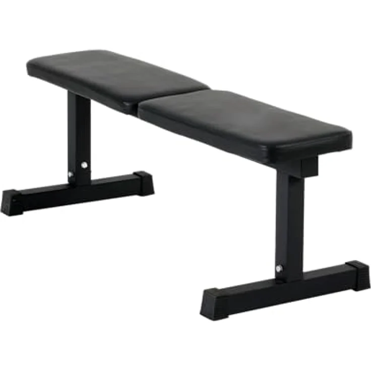 Rebel Flachbank Trainingsbank, robuste Bauweise mit ergonomischem Design, 120kg Belastbarkeit – Bild 1