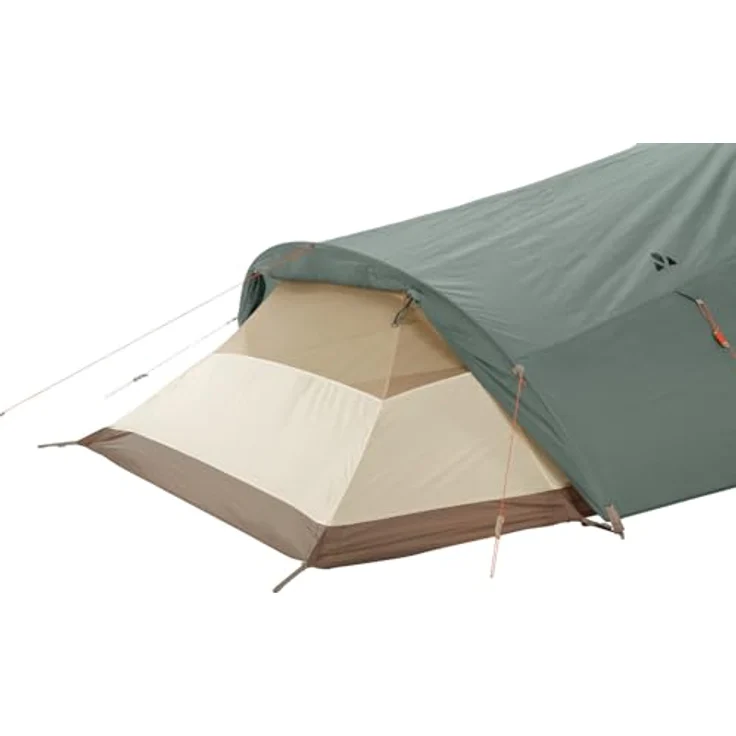 VAUDE 3-Personen-Zelt Allround Ferret XT 3P, Agave, 3 Eingänge, geräumige Apside, schneller Aufbau – Bild 4