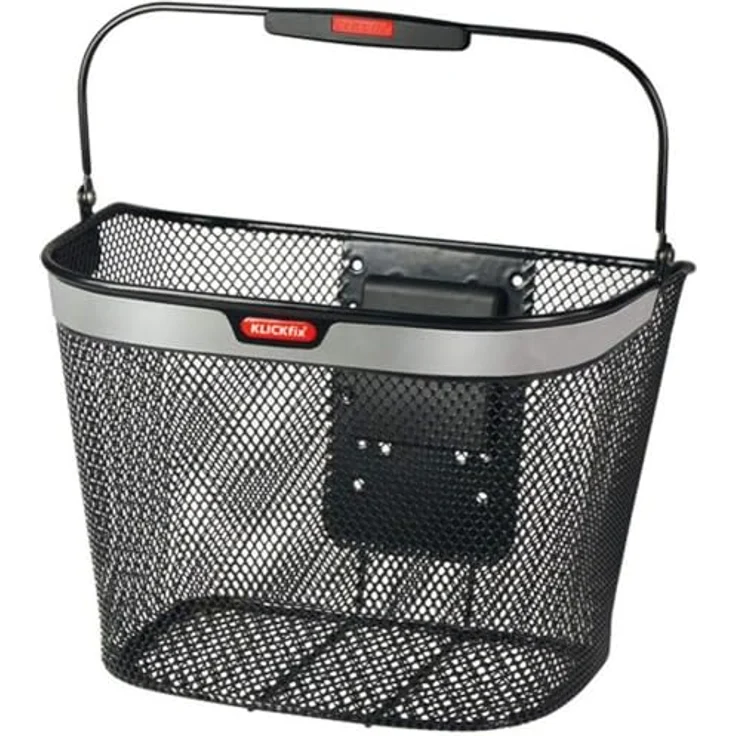 KlickFix KLICKfix Farradtasche Uni Korb Feinmaschiger Reflect, Aus hochwertigem Material, langlebig, rot – Bild 5