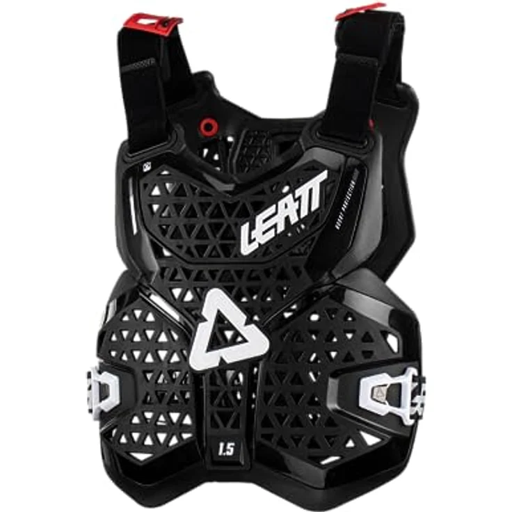 Leatt Chest Protector 1.5 Blk, Ski- und Snowboard-Schutzausrüstung mit Hartschale und 3D-Design für ideale Passform, schwarz – Bild 1