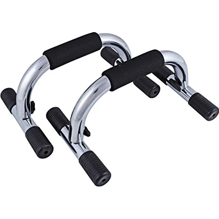 HMS Unisex 17-45-001 5907695579093 Push Up Bars, mehrfarbig, Einheitsgröße - Liegestützgriffe für Fitnessstudio und Zuhause – Bild 1