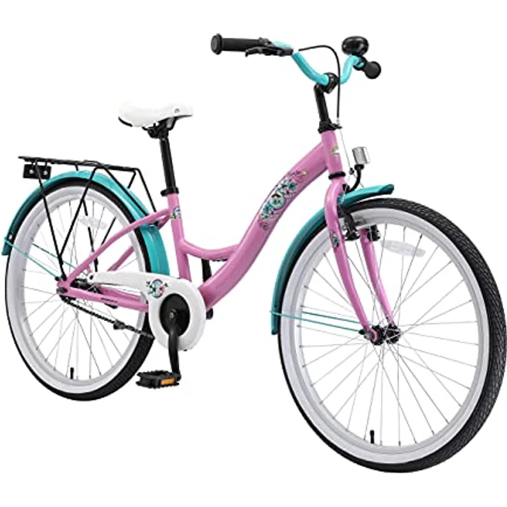 BIKESTAR Kinder Fahrrad ab 9 Jahre | 24 Zoll Classic Kinderrad | Pink – Bild 2