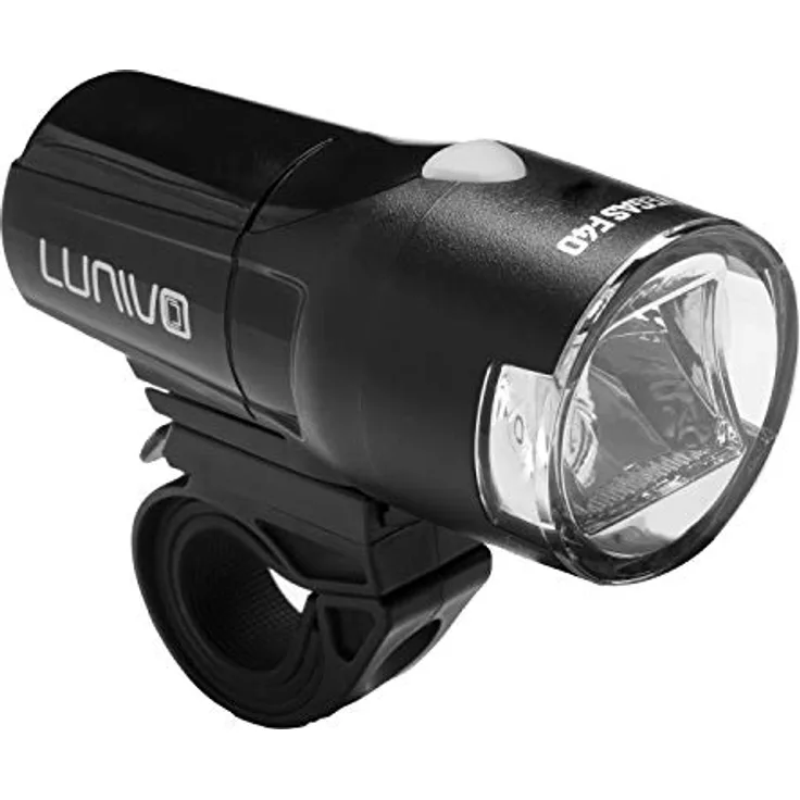 Lunivo Vegas F40, Frontleuchte, batteriebetrieben, StVZO Zulassung, 20/40 LUX, blau
