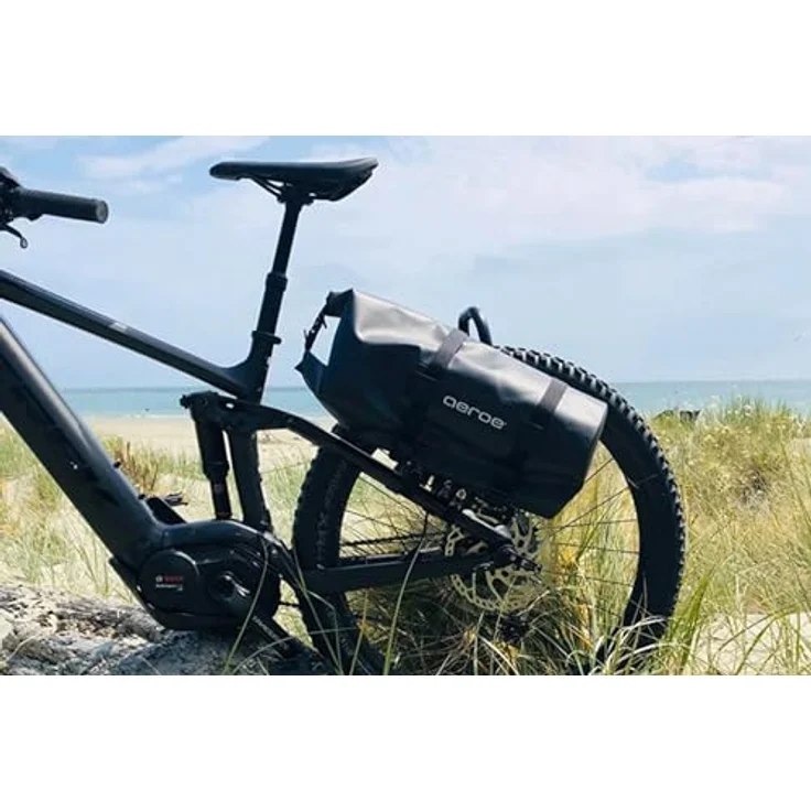 Aeroe Velotasche 12L, wasserdichte Gepäckträgertasche aus strapazierfähigem TPU, schwarz, IP65-Schutzklasse, kompatibel mit Spider Rear Rack – Bild 8