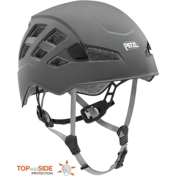 Petzl Boreo Helm S/M, Kletterhelm aus ABS mit Innenschale aus EPP und EPS, grau – Bild 2
