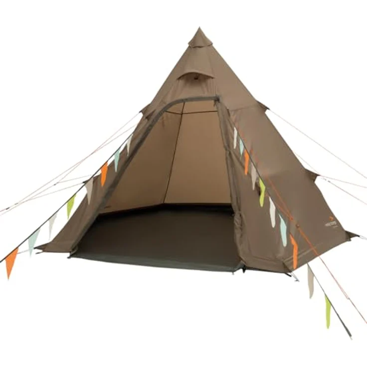 Easy Camp Otra Tipi, Zelt für 4 Personen, wind- und wasserdicht, 5.50 kg, mit eingenähtem Boden und optimaler Luftzirkulation – Bild 1