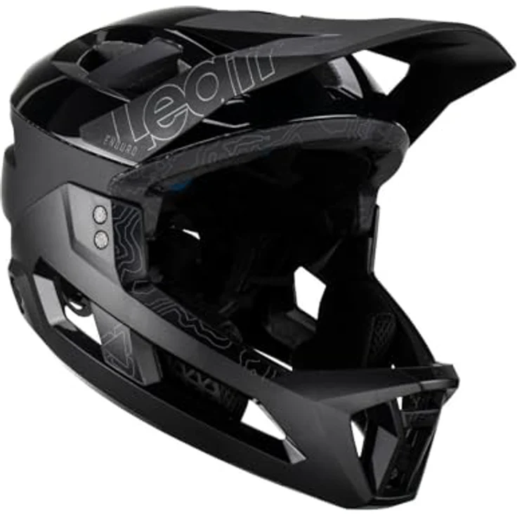 Leatt Helmet MTB Enduro 3.0, Fahrradhelm mit 360° Turbine-Technologie, Belüftungssystem und abnehmbarem Kinnbügel, White, Größe M – Bild 4