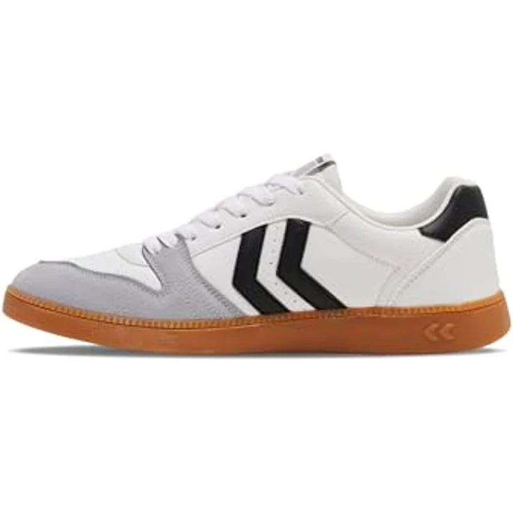 Hummel Handball Perfekt SP Indoor Schuhe, atmungsaktives Obermaterial, TPR-Außensohle, weiß/schwarz, Schuhgröße 39 EU – Bild 6
