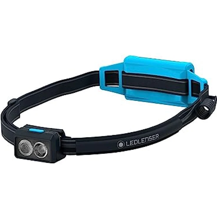 Ledlenser NEO5R, aufladbare Laufsport-Stirnlampe mit 600 lm, blau – Bild 1
