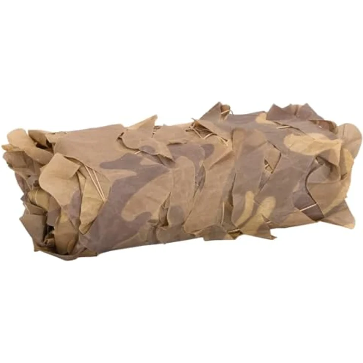 vidaXL Tarnnetz 312x140 cm, wasserabweisendes Oxford-Gewebe in Sandfarbe mit Aufbewahrungstasche – Bild 4