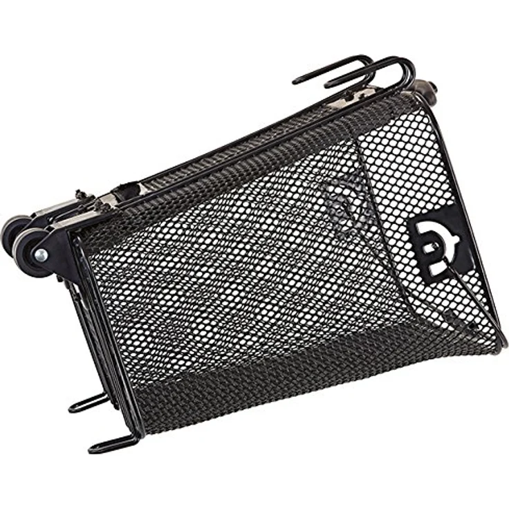 Prophete Fahrradkorb mit Rollen und ausfahrbarem Griff für Gepäckträgermontage, schwarz – Bild 6