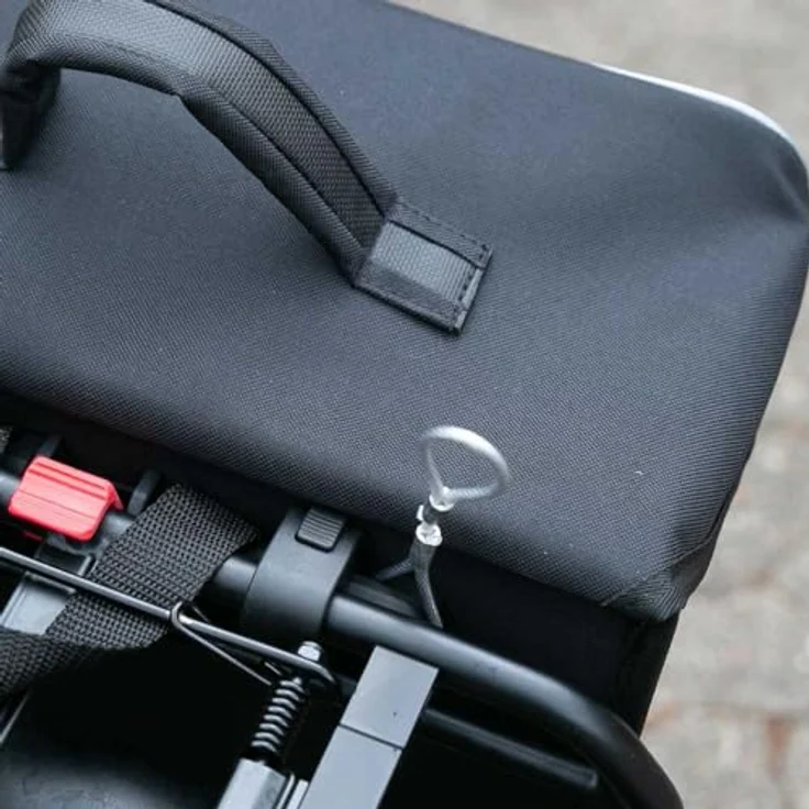 Haberland Einzeltasche "Safe", abschließbare Gepäckträgertasche, 16 l, wasserabweisend, schwarz – Bild 6