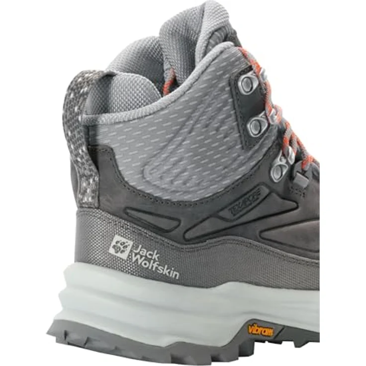 Jack Wolfskin Cyrox Texapore Mid W, Damen Wanderschuhe, atmungsaktiv und wasserdicht, Grau, Größe 39 – Bild 9