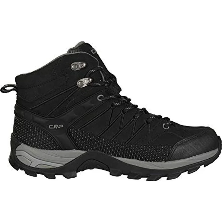 CMP Campagnolo Rigel Mid WP, Herren Wanderschuhe, wasserdichtes Veloursleder, Größe 42, Schwarz – Bild 3