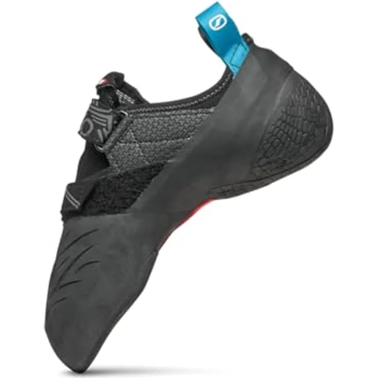 Scarpa Drago XT Kletterschuhe, Sensibilität & Hook Performance, Größe 43.5, Grau, Schwarz