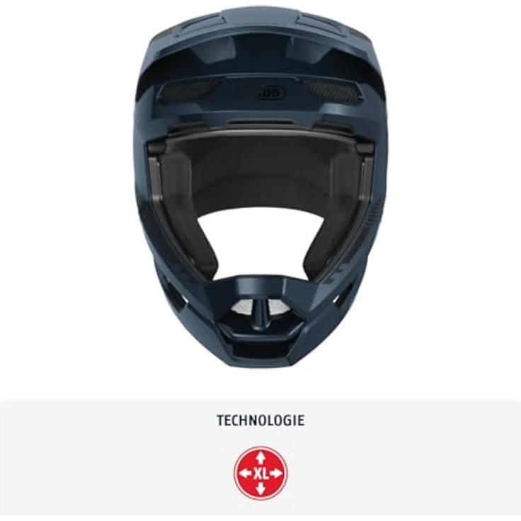 Abus HiDrop, Velohelm (61 - 62 cm) für Mountainbiking, schlagfest mit optimaler Belüftung und Break-Away-Visor – Bild 2