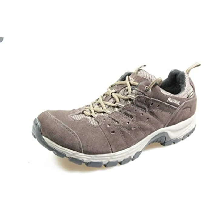 Meindl Herren Rapide GTX Wanderhalbschuh, dunkelbraun/marine, wasserdicht, Velourleder/Mesh, Größe 45 – Bild 1