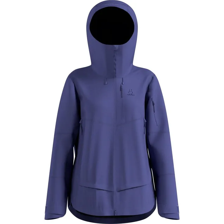 Odlo X-alp 3L Hardshell Ski Jacket, atmungsaktive & wasserdichte Skijacke mit verstellbarer Kapuze, skipper blue, XS