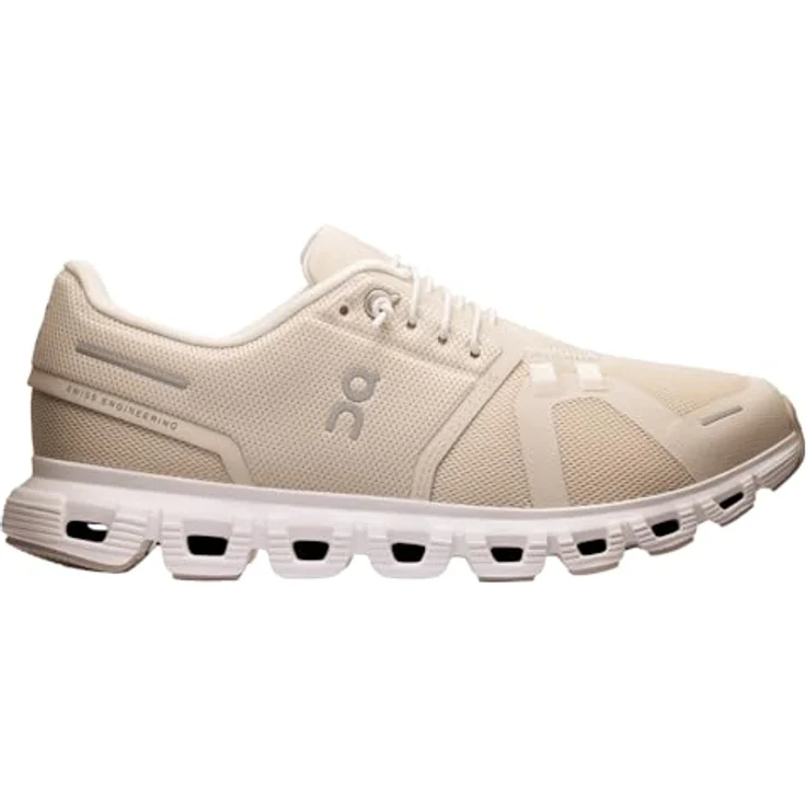 ON Cloud 6, Laufschuhe in Beige mit CloudTec®-Dämpfung und nachhaltigem Design – Bild 4