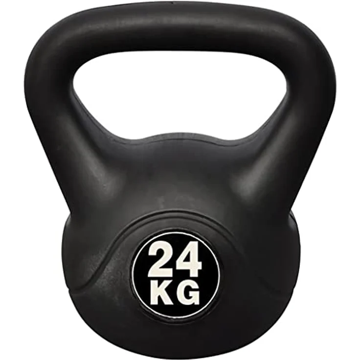 vidaXL Kettlebell Kugelhantel 24kg, Bodenschonende Profi-Hantel aus Kunststoff – Bild 2