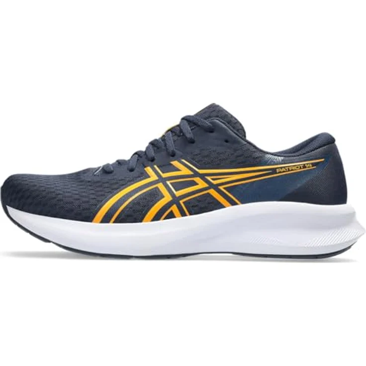 ASICS PATRIOT 14, Laufschuhe mit dämpfender Sohle für Trittsicherheit, Midnight/Yamabuki – Bild 5